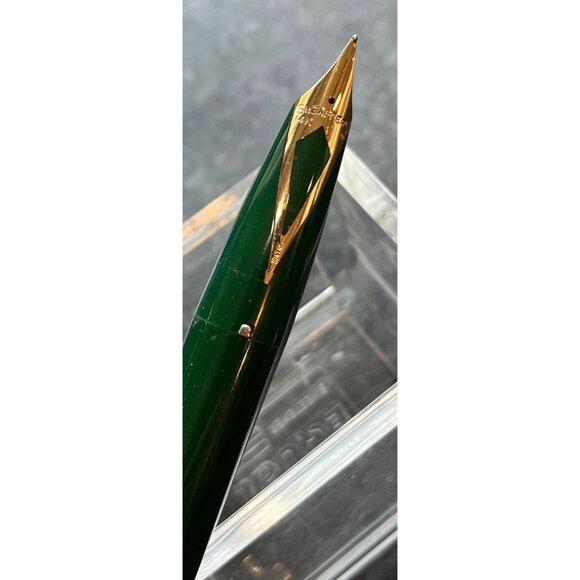 Vintage Sheaffer's PMF 1st Year Green Snorkel Fountain Pen Newly Refurbished - Picture 5 of 6